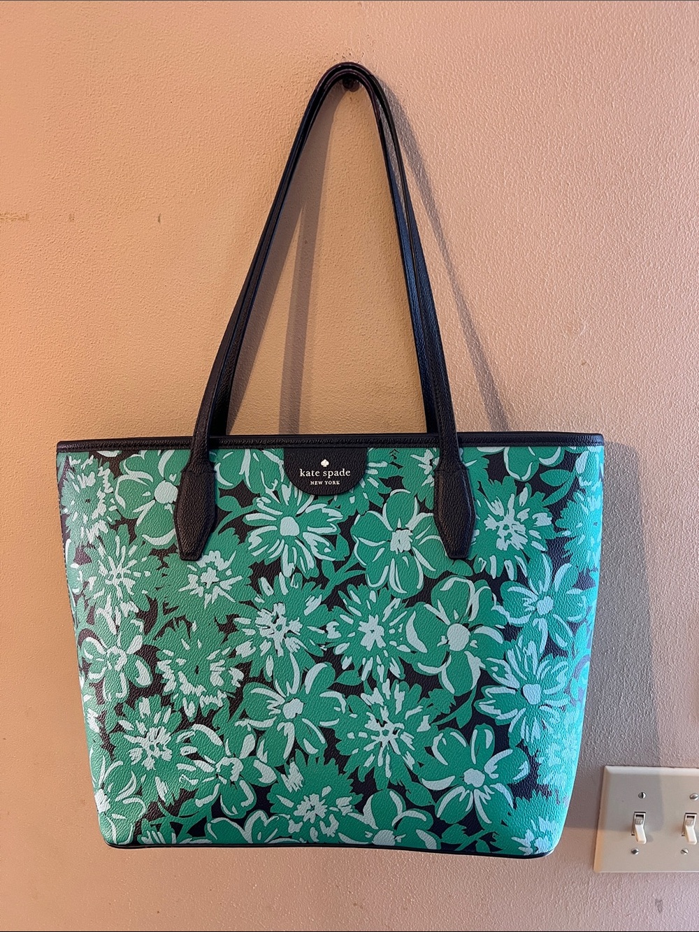 KATE SPADE NEW YORK FLORAL TOTE BAG